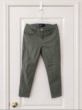 GAP Denim Legging Olive Green Skinny Jeans Size 12/31